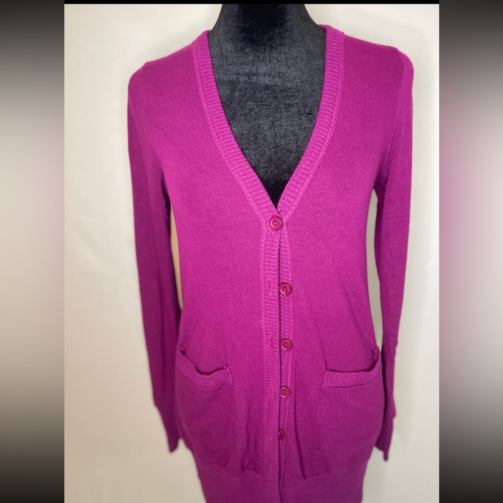 Fiesty Fuchsia Cardigan button down